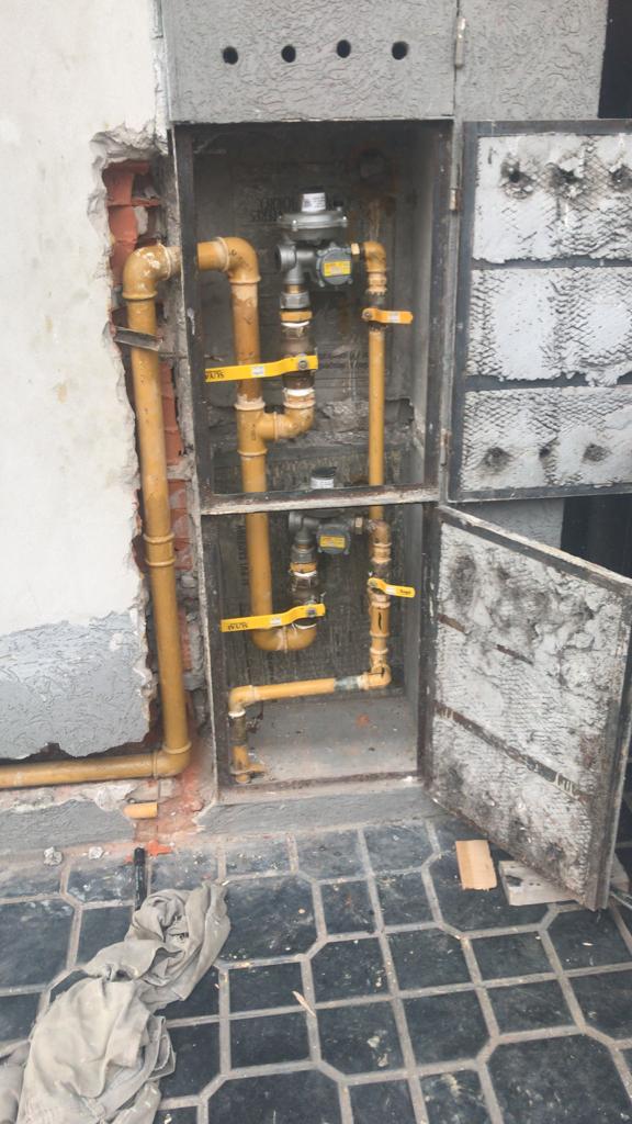 Red de gas en PH en Villa Ballester